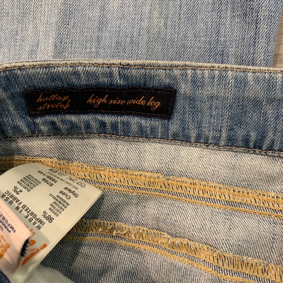 Women’s Citizens of Humanity light wash high rise wide leg Hutton stretch 26 - Picture 3 of 5